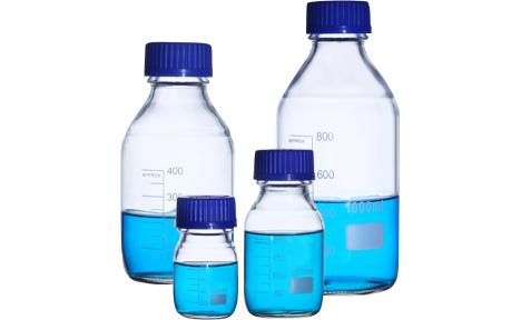 蜀牛蓝盖瓶试剂瓶 GL45丝口瓶密封瓶棕色蓝盖瓶棕色试剂瓶100ml250ml500ml1000ml